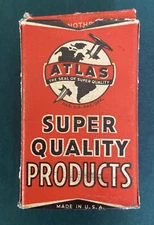 Atlas Iron Cobblers Nails 1/2 Pound Original Box 6 1/2 8 Vintage