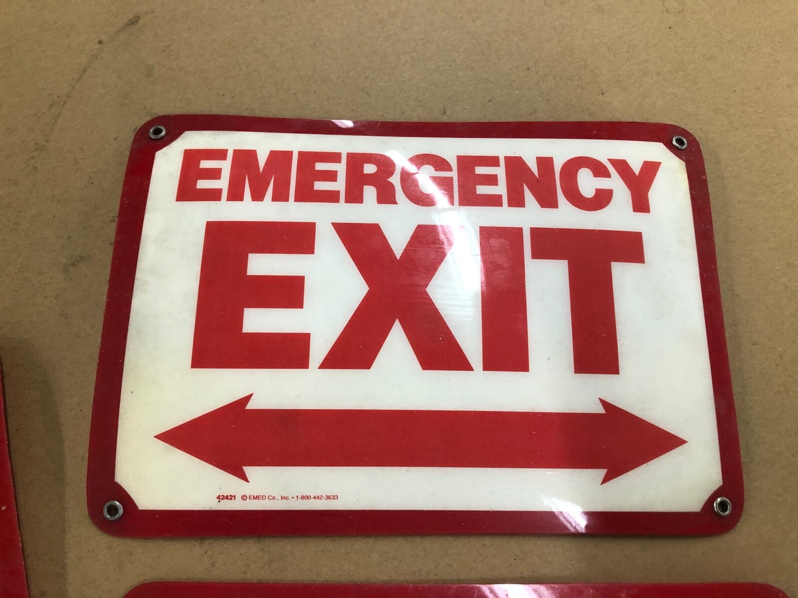 Emergency Exit Sign eBay