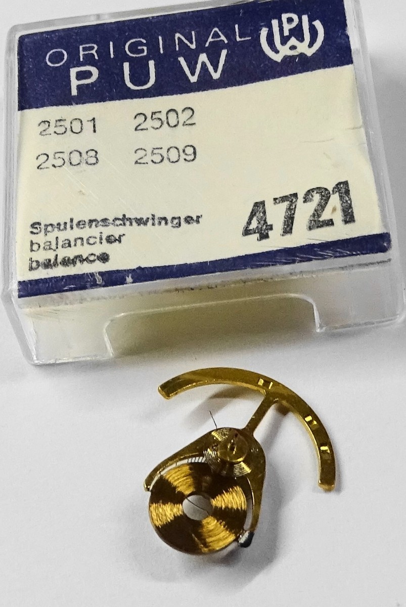 Pièce D'horlogerie Pour Montre PUW 5 1/2 - Balancier Incabloc 1175 - Neuf Sans étiquette