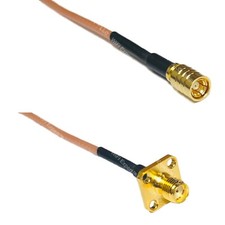 RG316 SMB FEMALE to SMA FEMALE FLANGE RF Cable Rapid-SHIP LOT