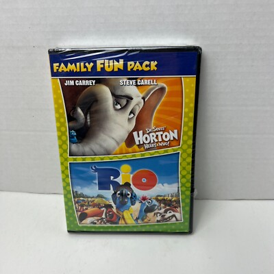 Family Fun Pack Rio and Horton Hears A Who! DVD Jim Carrey Steve