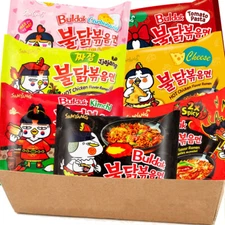 Samyang Hot Chicken Spicy Ramen Noodle Assorted Mix Buldak (Pack of 10) 