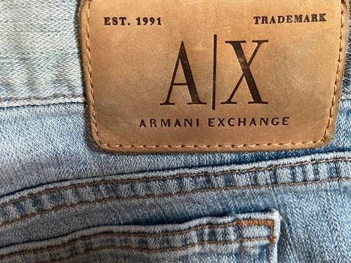 AX Armani Exc.Women Jean Helix Light Stone Flare Leg SZ 12R 32x32 - Picture 7 of 12