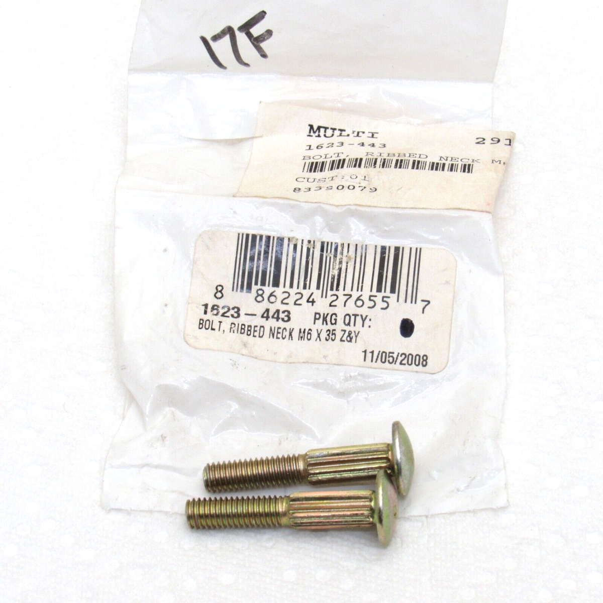 Arctic Cat Snowmobile OEM 6x35 Carriage Rib Bolts 1623-443 Set of