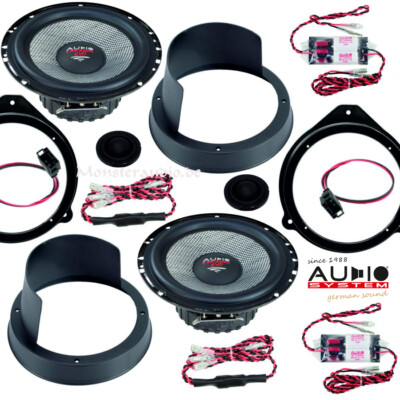 AUDIO SYSTEM XFIT 300 Watt Lautsprecher für AUDI A3 8P EVO2 2003-2013 Boxen Set