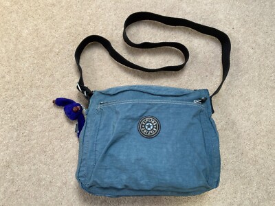 DAMEN KIPLING BLAU MEDIUM CROSSBODY TASCHE HANDTASCHE REISSVERSCHLUSS TASCHE AFFE ANNEKE ZZ
