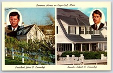 Postcard Summer Homes John & Robert F Kennedy, Hyannis Port Massachusetts