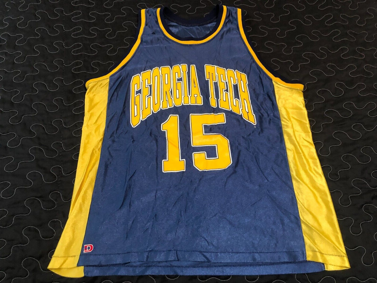 Vtg Dodger MATT HARPRING #15 Georgia Tech Yellow Jackets Jersey