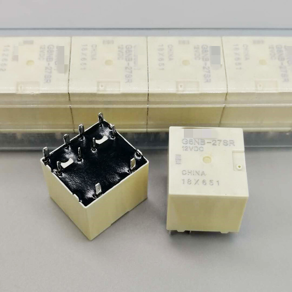 3 Pezzi Rel&egrave; Auto Omron Twin 12V DC: Modello G8NB-27SR (5A, 800 MW)