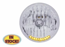 United Pacific S2010LED - 7" Halogen Headlight with LED Turn Signals