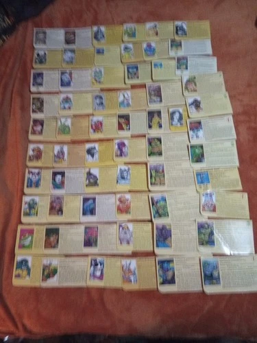 Vintage Teenage Mutant Ninja Turtles Profile Card Lot of 60+ TMNT File Cards