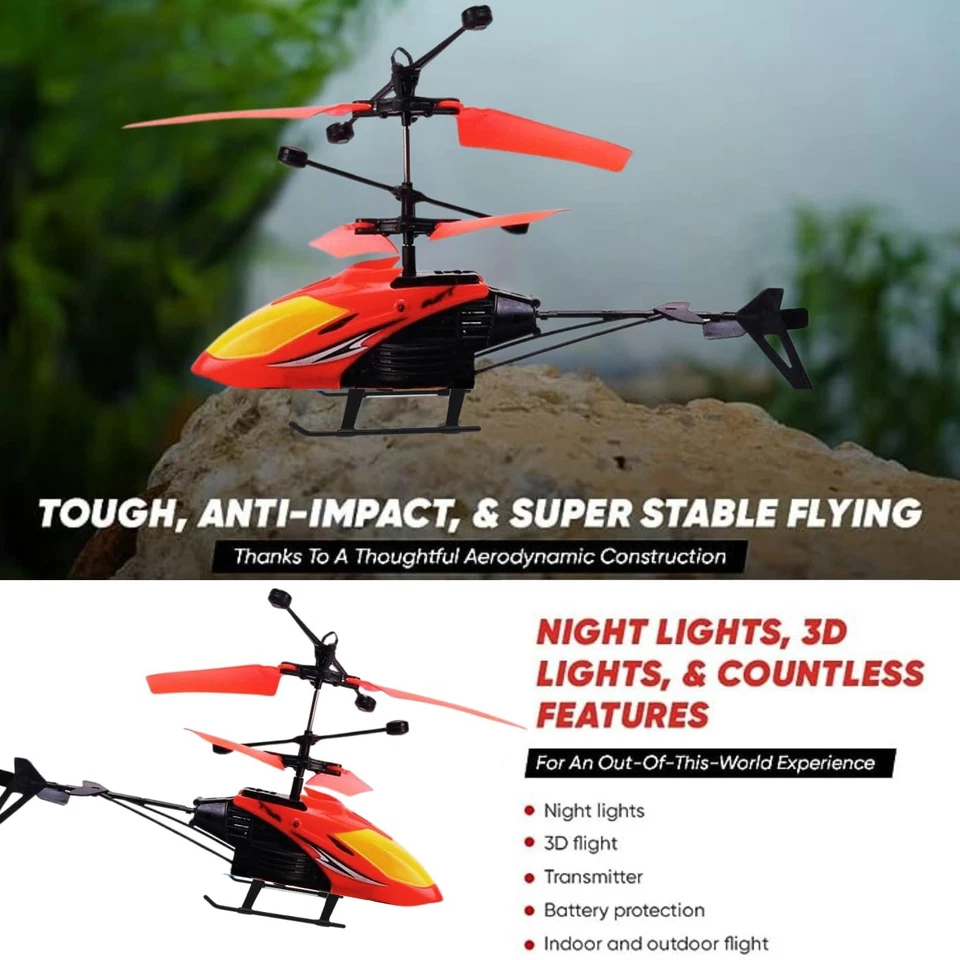 Helicopter with Radio Remote Control and Hand Sensor Charging Helicopter 2 in 1 - Image 3 of 4