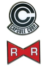 Dragon Ball Z - Capsule Corp & Red Ribbon Army Pin Set
