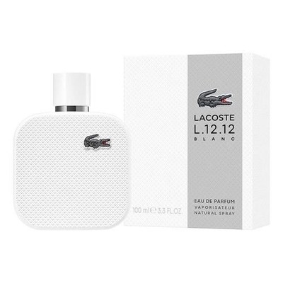 L.12.12 Blanc by Lacoste for Men 3.3oz Eau De Parfum Spray