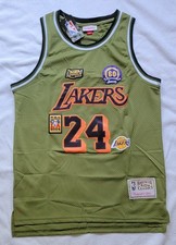 LOS ANGELES LAKERS NAVY/GREEN BLACK JERSEY KOBE BRYANT 24 SIZE S MENS BNWT