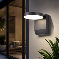 Wandleuchte Wandlampe AußEnleuchte Fassadenlampe Schwarz Beweglich LED H 20,6 Cm