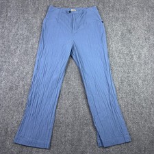 Uniqlo x Hana Tajima Pants S Blue Seersucker Designer Minimalist Career Capsule