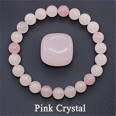 Handmade 8mm Natural Edelstein Runde Perlen Stretch Energie Armband Schmuck
