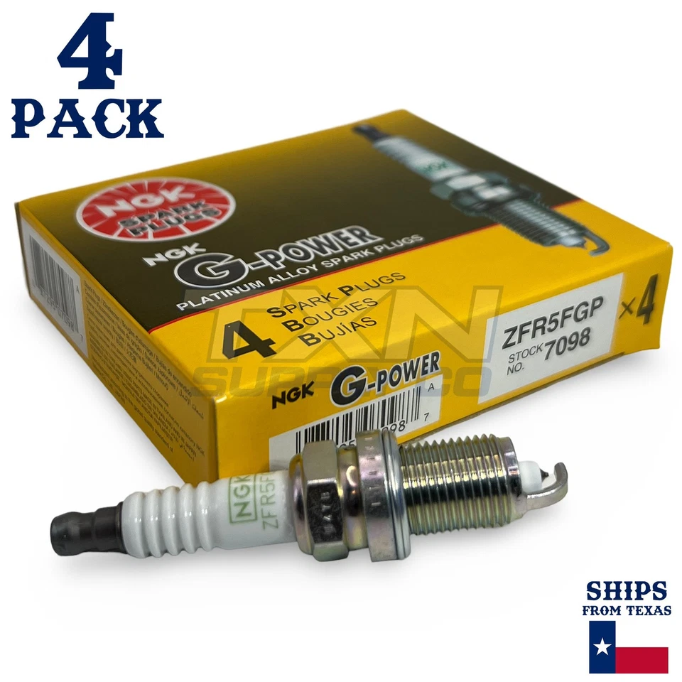 Paquete de 4 bujías NGK G-Power 2008-2009 para Kia Spectra 2,0 L L L4 Foto 2 de 3