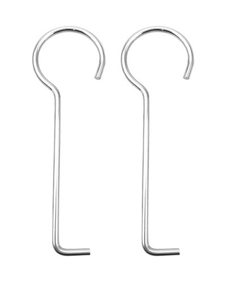 #ad 2 PCS Drain Key Lifting Hook 304 Stainless Steel Drain Grate Puller Lift Out... $10.77