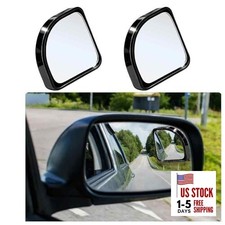 2PCS Blind Spot Mirror, Increase The Field Of View 360 Degrees To Adjust BLACK