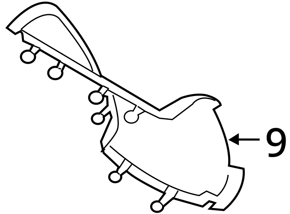 CUBIERTA PARA LINCOLN MKZ 2010-2012 9H6Z3D758CA - NUEVA OEM 9H6Z3D758CA Foto 3 de 3