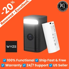 Wyze WYZECOP Battery Cam Pro Wireless Indoor/Outdoor Security Camera - Black