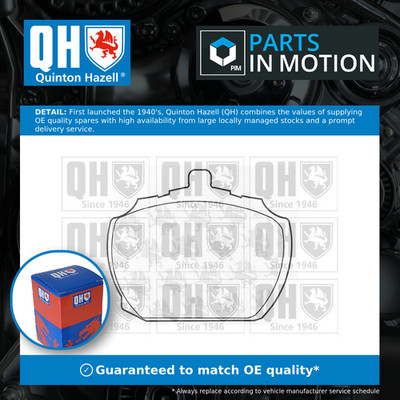 Brake Pads Set fits MG MGB GT 3.5 Front 72 to 77 15G QH AEU1546 GBP90245 GBP242
