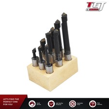 9 Pcs 1/2" Boring Bar Set Pro Quality Carbide Tipped Bars 1/2" Shank Lathe Tool