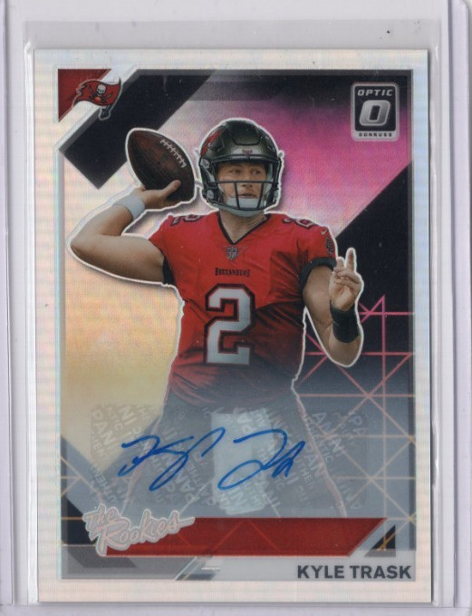 KYLE TRASK NFL 2021 Panini Donruss Optic Rookies Silver RC Auto 45/99 #TR-9 Card