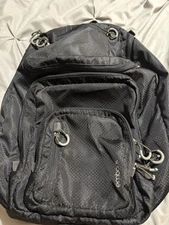 Embark Jar Top Elite 17” Backpack Black w/pocket for Laptop water bottle