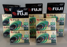 Lot of 10 Fujifilm VHS-C TC-30 Premium High Grade New Sealed