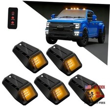 Solar Cab Lights For Trucks With Remote Wireless No Drill Roof Led Marker