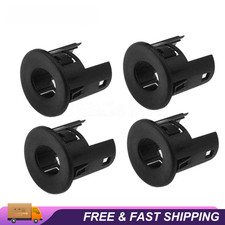 Black Set Of 4 Rear Bumper Parking Assist Sensor Housing For 2007-2014 Gmc Chevy Black Set Of 4 Rear Bumper Parking Assist Sensor Housing For 2007-2014 Gmc Chevy