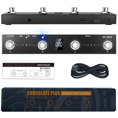 M-VAVE Chocolate Plus Wireless Midi Controller Keyboard 4 Tasten Fußschalter Su
