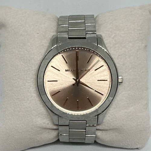 Orologio Michael Kors Donna Acciaio Argento Quadrante Analogico Quarzo HME467