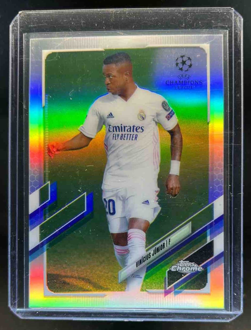 2020-21 Topps Chrome UEFA Vinicius Junior Refractor #89 Real Madrid
