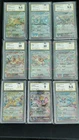Pokemon Simplified Chinese Eevee Evolutions EX 9 Graded Cards CCG Gem Mint Slab