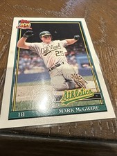 1991 Topps - Mark McGwire #270 Error Card Oakland Athletics Baseball Card