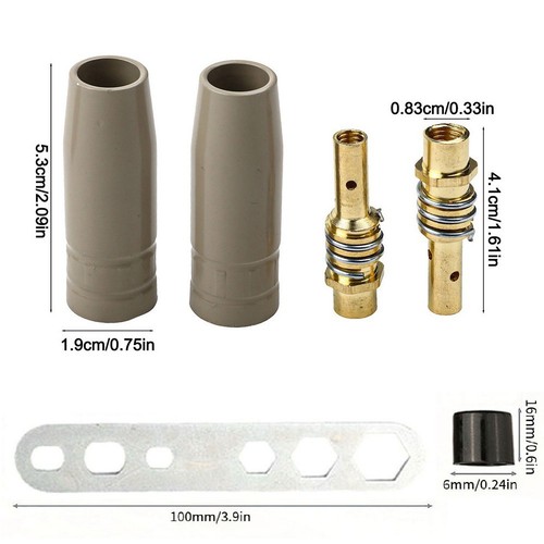 Set ugelli di rivestimento punta in rame 13 pezzi per saldatura 15AK 0,9 mm per protezione - Foto 10 di 11