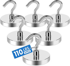 Strong Magnetic Hooks, 100LBS Magnet Hooks for Cruise Cabin, Super Powerful Neod
