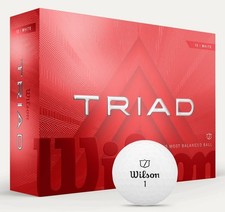 New Wilson Golf 2025 Triad Golf Balls 1-Dozen White