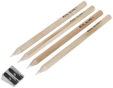 Pepperell Real Slate Chalk Pencil and Sharpener Set for Slate Boards