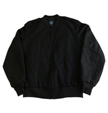 Neptune Garment Co Military Bomber Jacket Men's Size 44 Black Removable 3M Liner