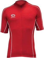 OPTIMUM Men's Hawkley Short Sleeve Cycling Jersey, Red, L