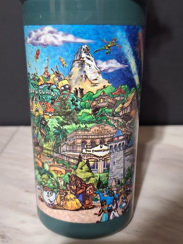 Mickey Mouse Disneyland Coca-Cola Plastic Cup w/Star Straw - Picture 4 of 12