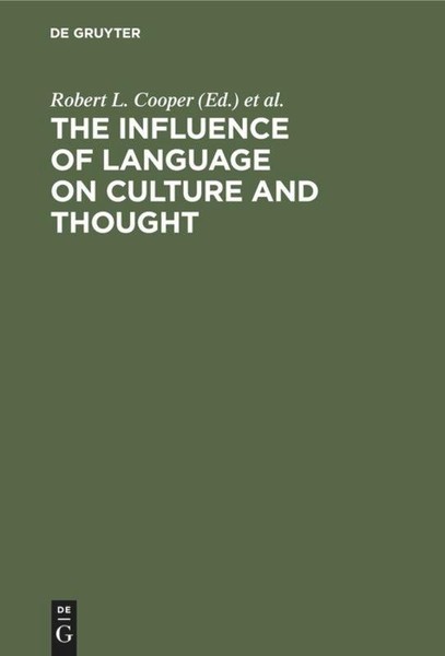 The Influence Of Language On Culture And Thought Bernard J. Spolsky-image