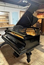 C. BECHSTEIN GRAND PIANO EBONY FLAWLESSLY REFINISHED & RESTORED HUGE PRICE DROP!