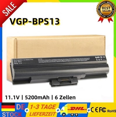 5200mAh Akku VGP-BPS13/Q VGP-BPS13/S für Sony Vaio VGN-FW PCG-81212M PCG-81112M