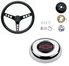 Grant Classic Style Wheel & Steering Wheel Installation Kit & Chrome Horn Button